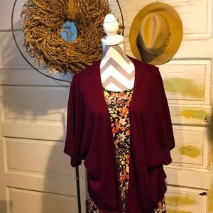 Light weight short sleeved cardigan size Large